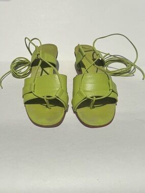 Martiniano Chartreuse Brubu Heeled Sandal.